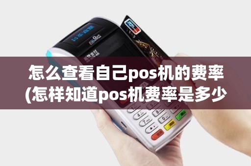 怎么查看自己pos机的费率(怎样知道pos机费率是多少)