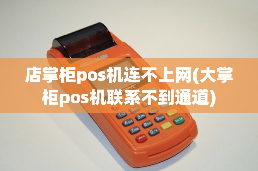 店掌柜pos机连不上网(大掌柜pos机联系不到通道)