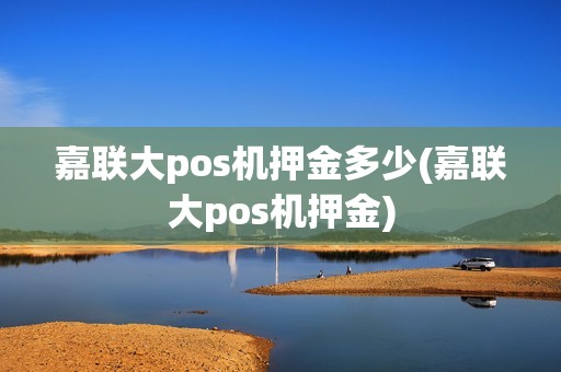 嘉联大pos机押金多少(嘉联大pos机押金)
