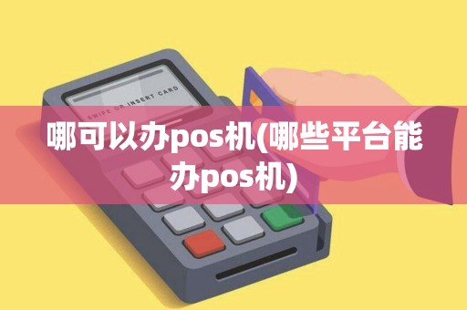哪可以办pos机(哪些平台能办pos机)