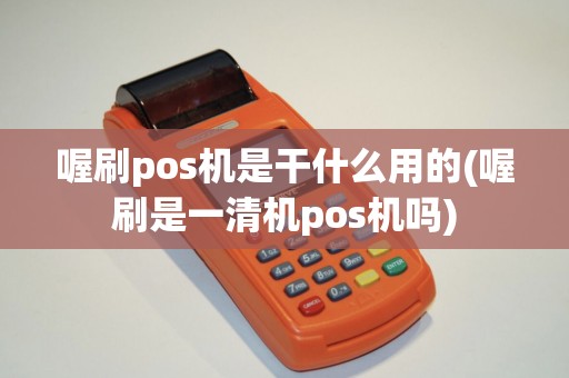 喔刷pos机是干什么用的(喔刷是一清机pos机吗)