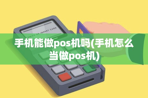 手机能做pos机吗(手机怎么当做pos机)