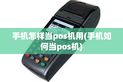 手机怎样当pos机用(手机如何当pos机)