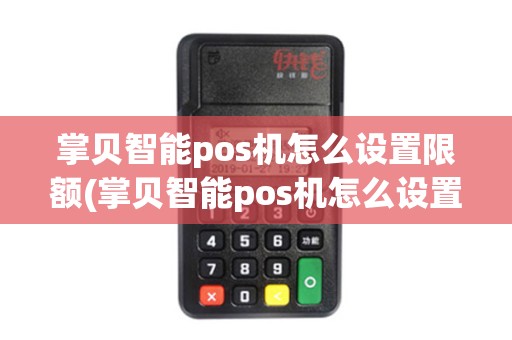 掌贝智能pos机怎么设置限额(掌贝智能pos机怎么设置)