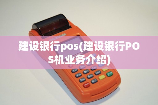 建设银行pos(建设银行POS机业务介绍)