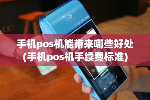 手机pos机能带来哪些好处(手机pos机手续费标准)