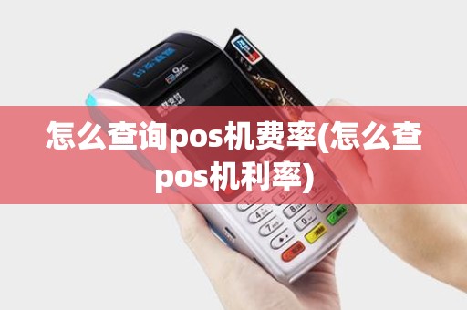 怎么查询pos机费率(怎么查pos机利率)