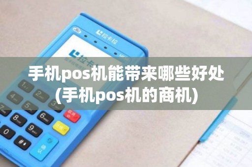 手机pos机能带来哪些好处(手机pos机的商机)