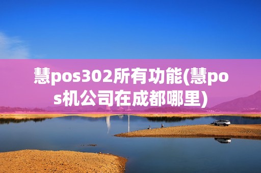 慧pos302所有功能(慧pos机公司在成都哪里)