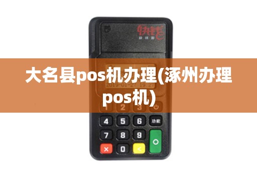 大名县pos机办理(涿州办理pos机)