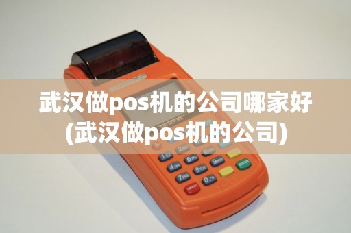 武汉做pos机的公司哪家好(武汉做pos机的公司)