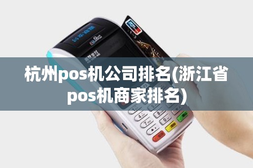 杭州pos机公司排名(浙江省pos机商家排名)