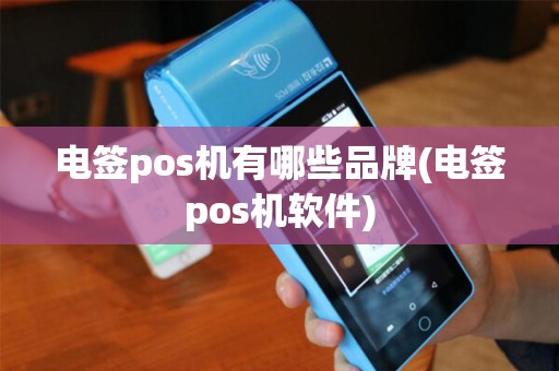 电签pos机有哪些品牌(电签pos机软件)