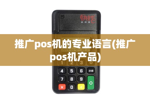 推广pos机的专业语言(推广pos机产品)