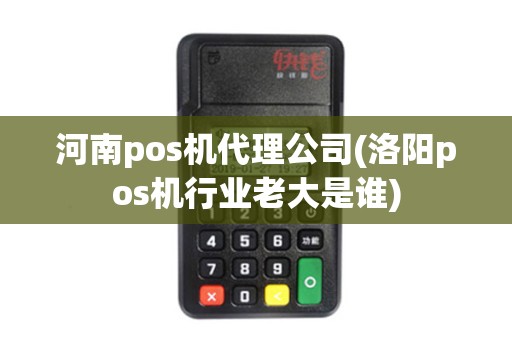 河南pos机代理公司(洛阳pos机行业老大是谁)