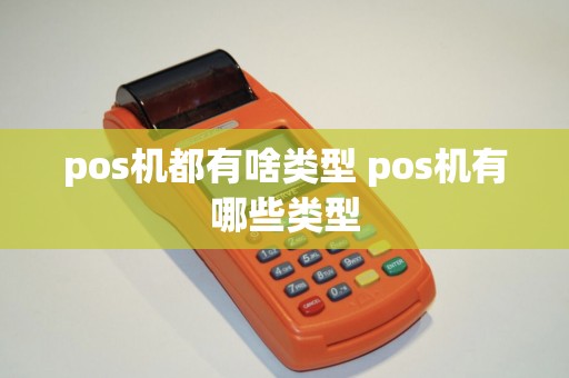pos机都有啥类型 pos机有哪些类型