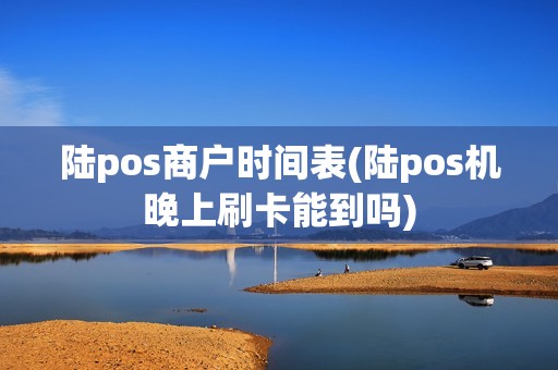 陆pos商户时间表(陆pos机晚上刷卡能到吗)