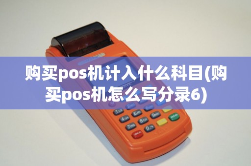 购买pos机计入什么科目(购买pos机怎么写分录6)