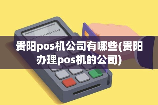 贵阳pos机公司有哪些(贵阳办理pos机的公司)