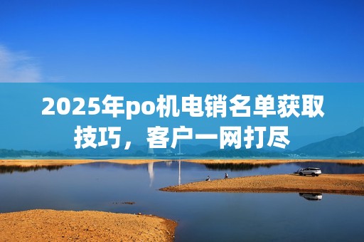 2025年po机电销名单获取技巧，客户一网打尽