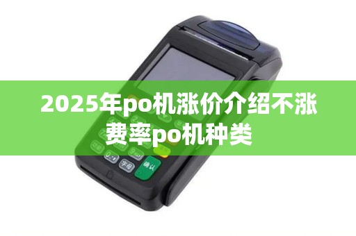 2025年po机涨价介绍不涨费率po机种类