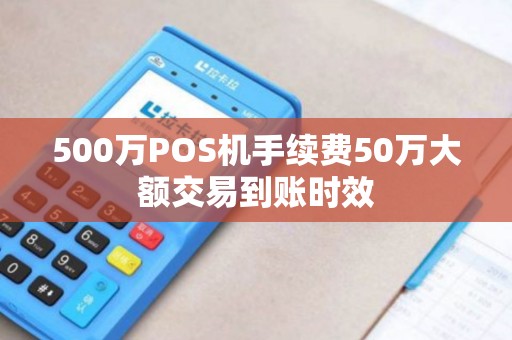 500万POS机手续费50万大额交易到账时效