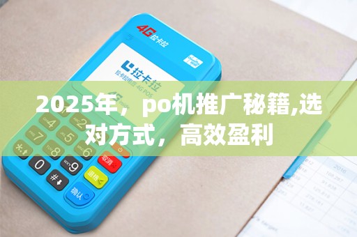 2025年，po机推广秘籍,选对方式，高效盈利