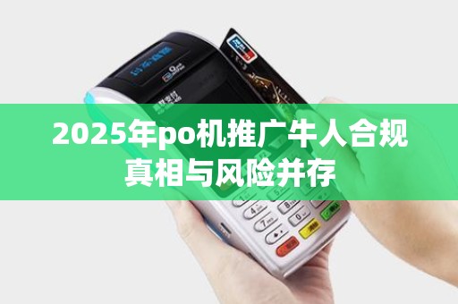 2025年po机推广牛人合规真相与风险并存