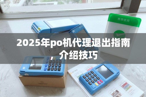 2025年po机代理退出指南，介绍技巧