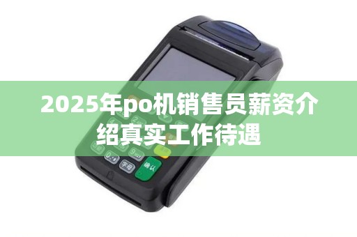 2025年po机销售员薪资介绍真实工作待遇