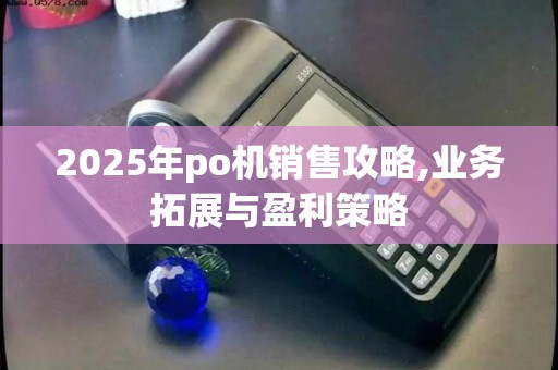 2025年po机销售攻略,业务拓展与盈利策略