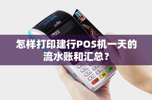 怎样打印建行POS机一天的流水账和汇总？