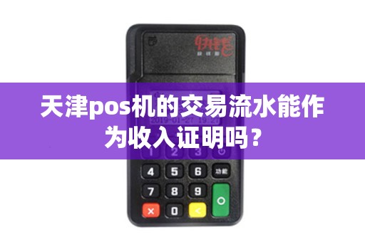 天津pos机的交易流水能作为收入证明吗？