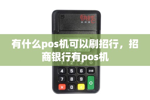 有什么pos机可以刷招行，招商银行有pos机