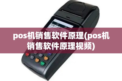 pos机销售软件原理(pos机销售软件原理视频)