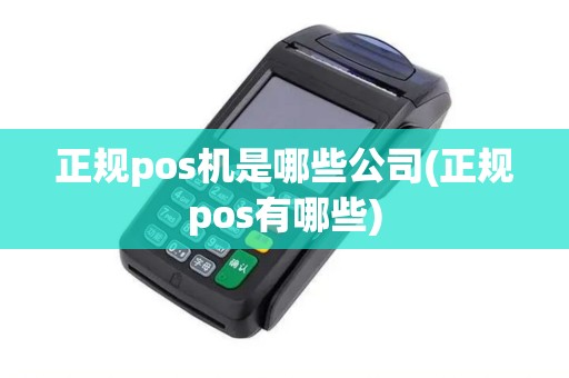 正规pos机是哪些公司(正规pos有哪些)