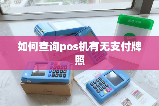 如何查询pos机有无支付牌照