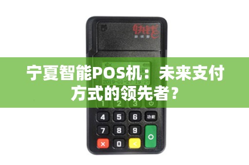 宁夏智能POS机：未来支付方式的领先者？