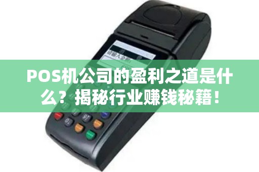 POS机公司的盈利之道是什么？揭秘行业赚钱秘籍！