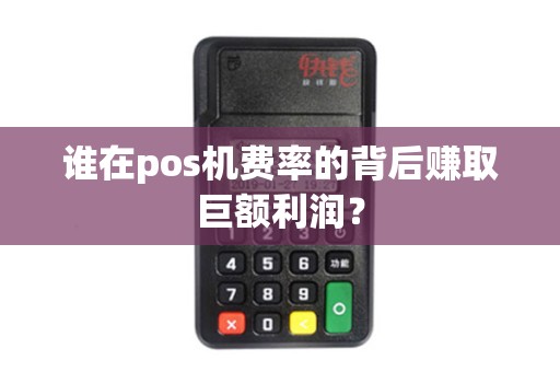 谁在pos机费率的背后赚取巨额利润？