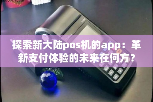 探索新大陆pos机的app：革新支付体验的未来在何方？