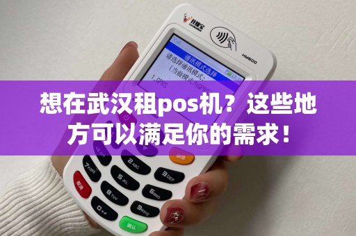 想在武汉租pos机？这些地方可以满足你的需求！