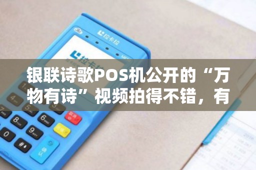 银联诗歌POS机公开的“万物有诗”视频拍得不错，有什么背景故事吗？