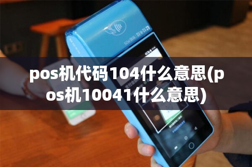 pos机代码104什么意思(pos机10041什么意思)
