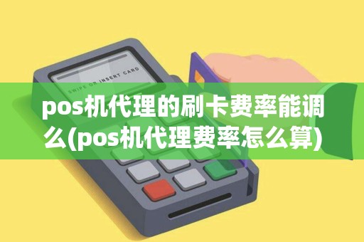 pos机代理的刷卡费率能调么(pos机代理费率怎么算)