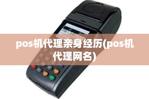pos机代理亲身经历(pos机代理网名)