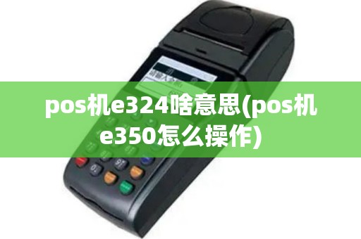 pos机e324啥意思(pos机e350怎么操作)