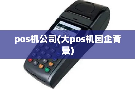 pos机公司(大pos机国企背景)