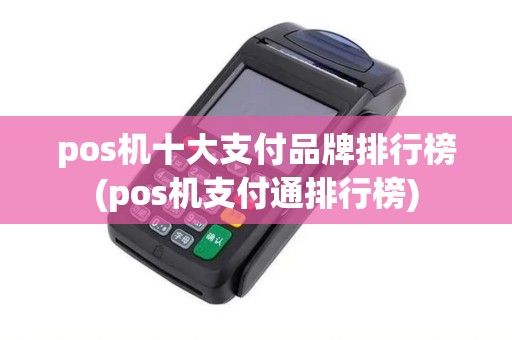 pos机十大支付品牌排行榜(pos机支付通排行榜)
