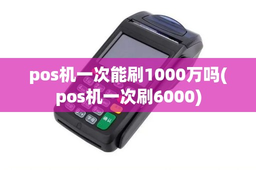 pos机一次能刷1000万吗(pos机一次刷6000)